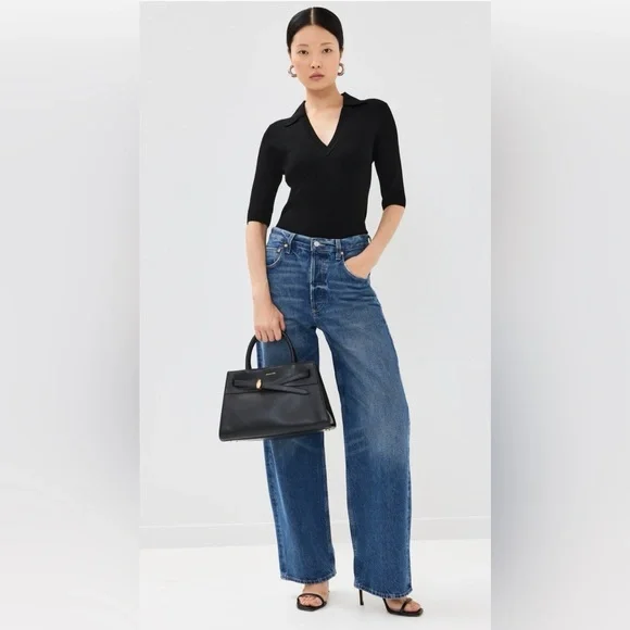 VERONICA BEARD Emily V-neck Top - Picture 9 of 9